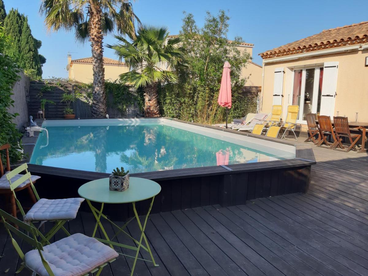 Chambres Calmes Dans Villa Perols Pret Parc Expo Arena 1Km Aeroport 3Km Gare Tgv 4Km Plages 5Km Carnon Palavas Exterior photo